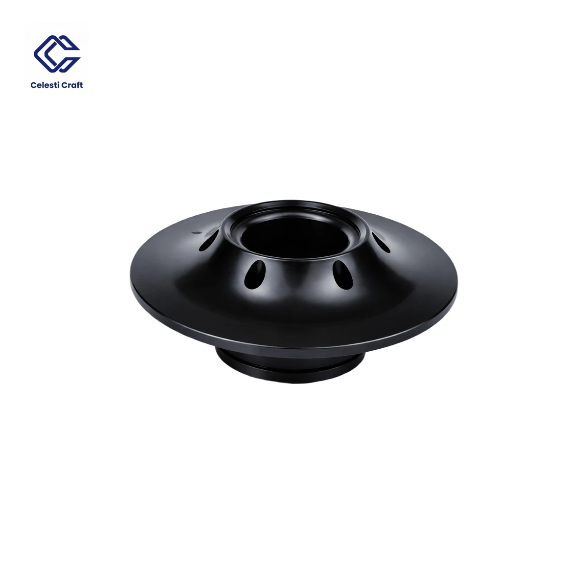 RCF model forged pole plate, 3 to 5 inch coil, chrome CED zinc finish
